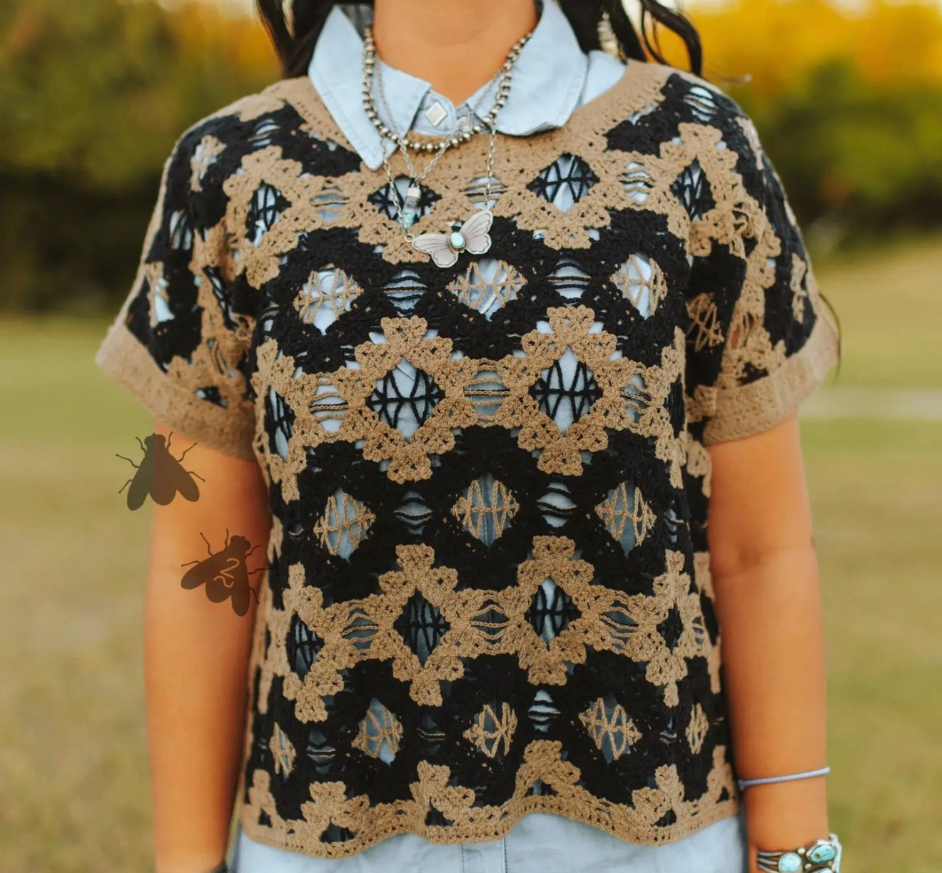 Weaved top