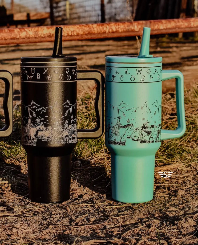40oz cattle drive tumbler