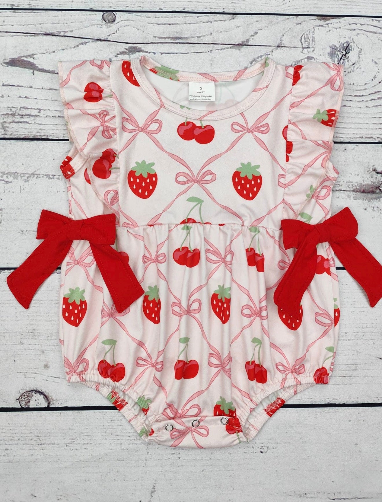 Fruit & Bows Romper
