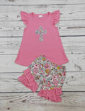 Cross Floral Set