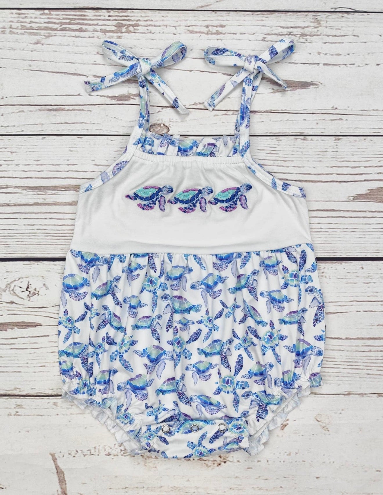 Turtle Bubble Romper
