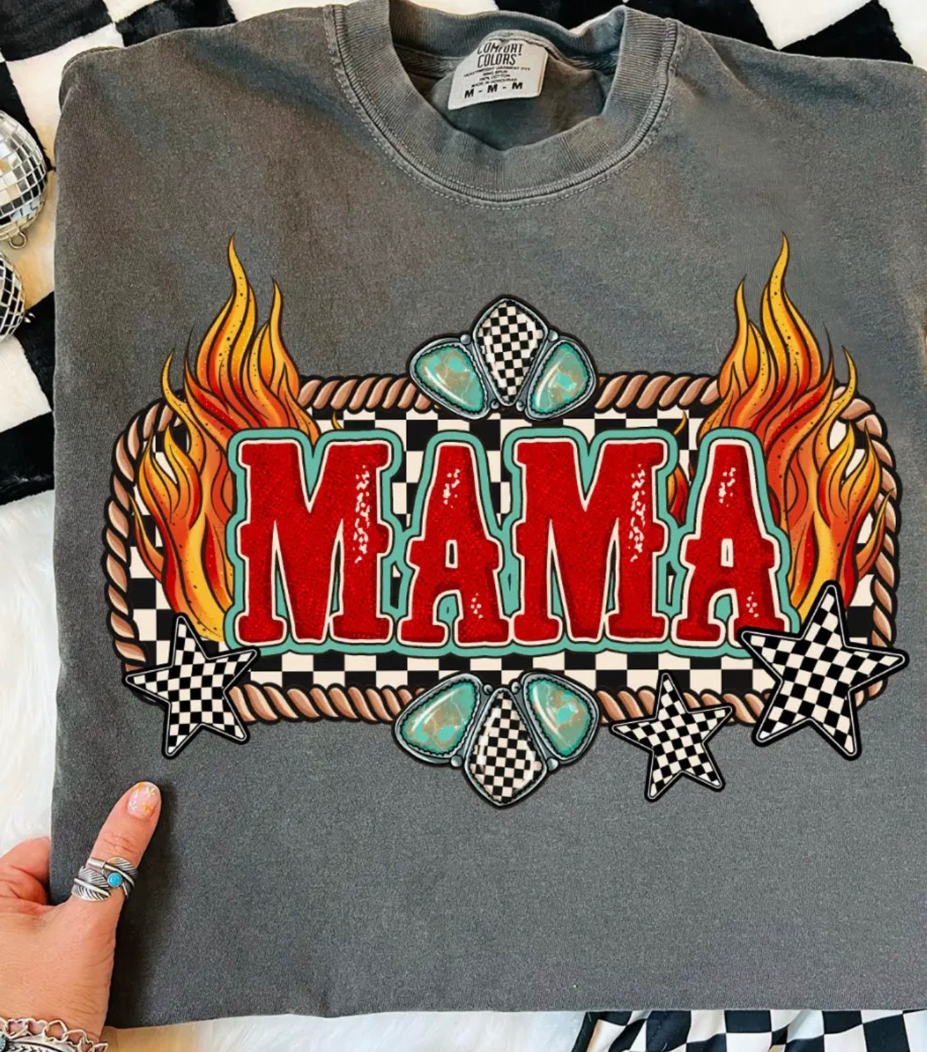 Turquoise Mama Tee