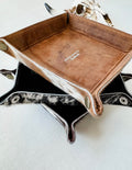 Cowhide & Leather tray