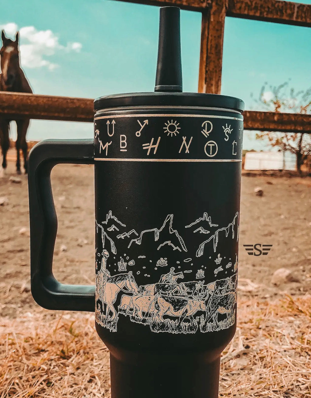 40oz cattle drive tumbler