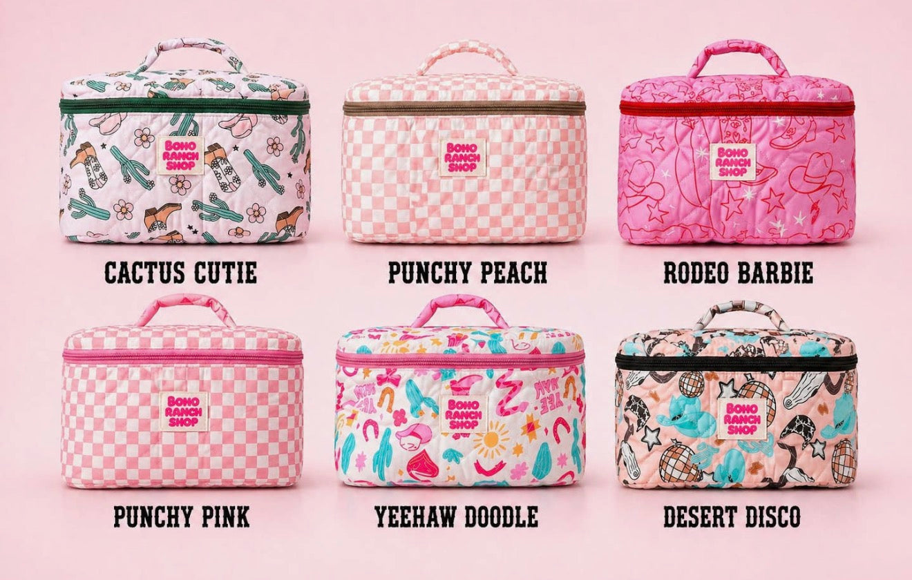 Quilted Makeup Bag
