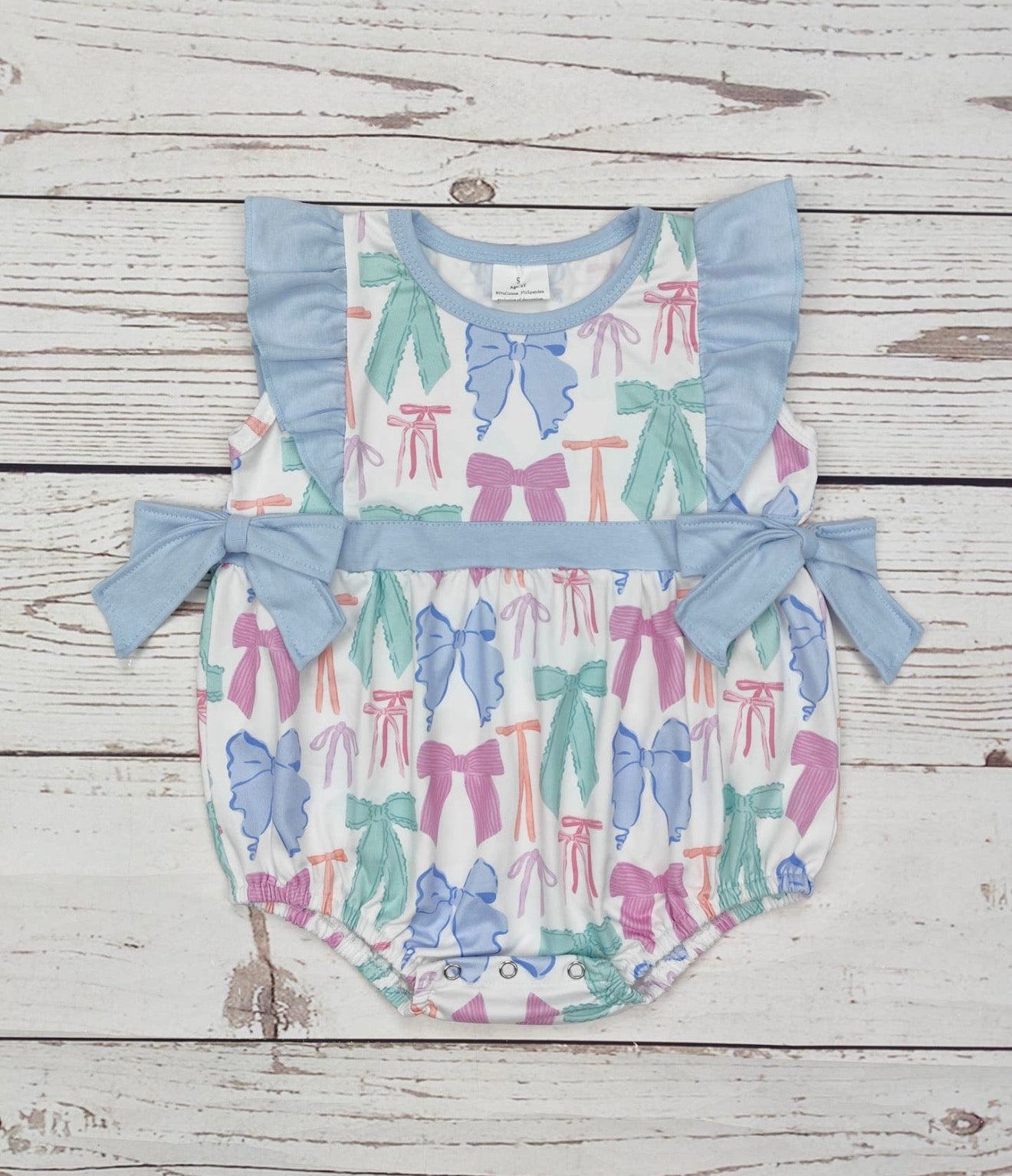 Colorful Bows Romper