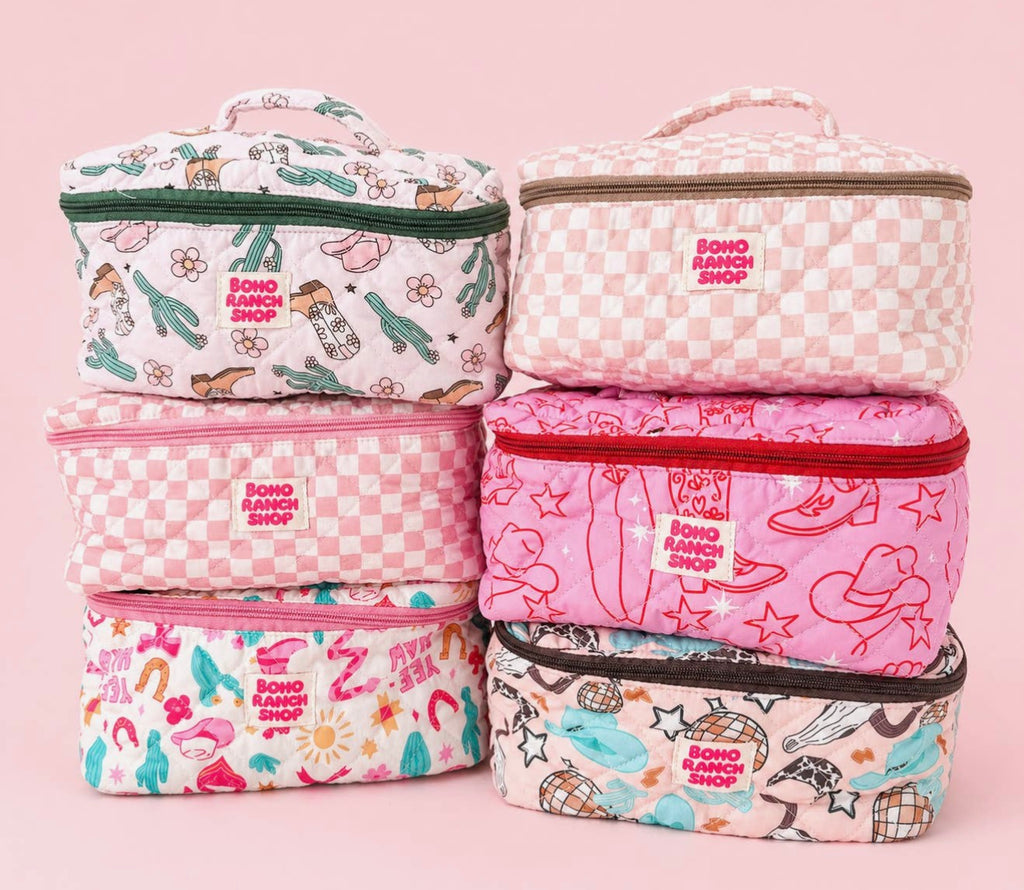 Quilted Makeup Bag