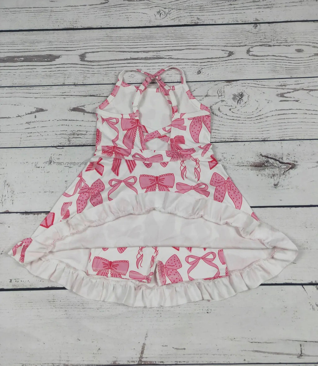 Pink Bow Athletic Dress