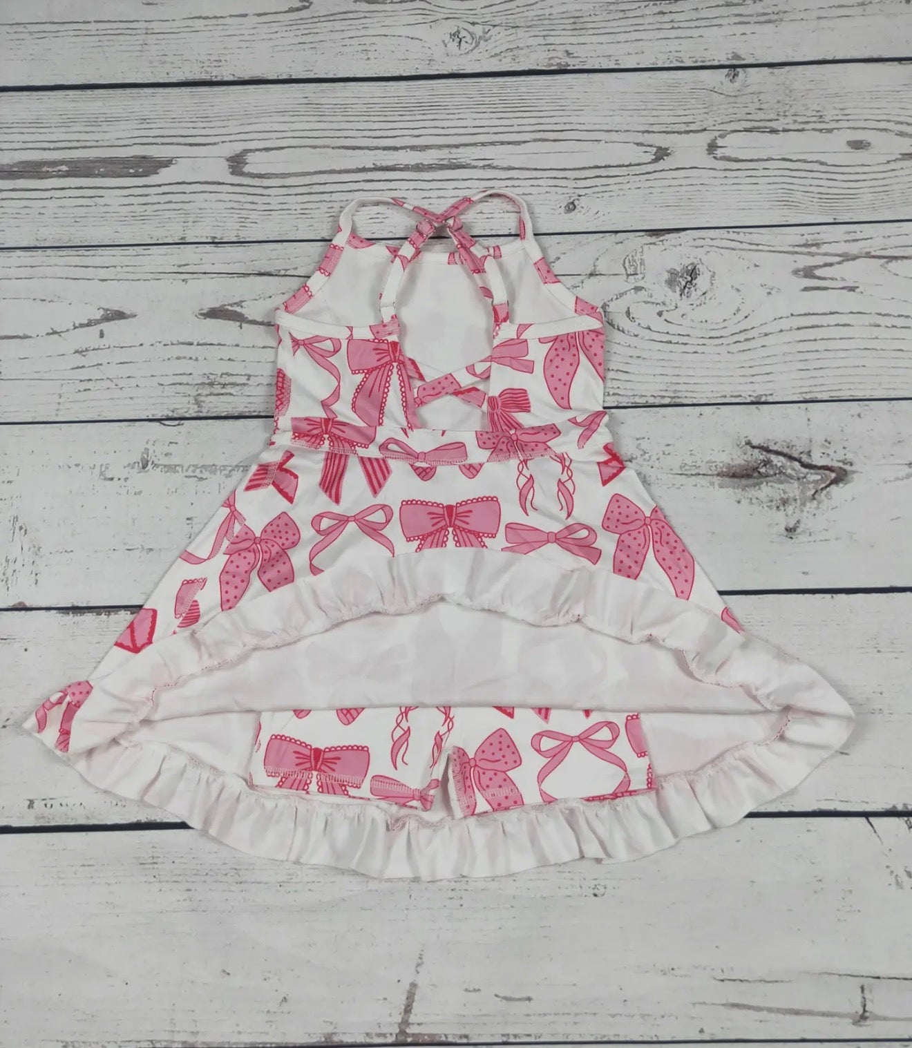 Pink Bow Athletic Dress