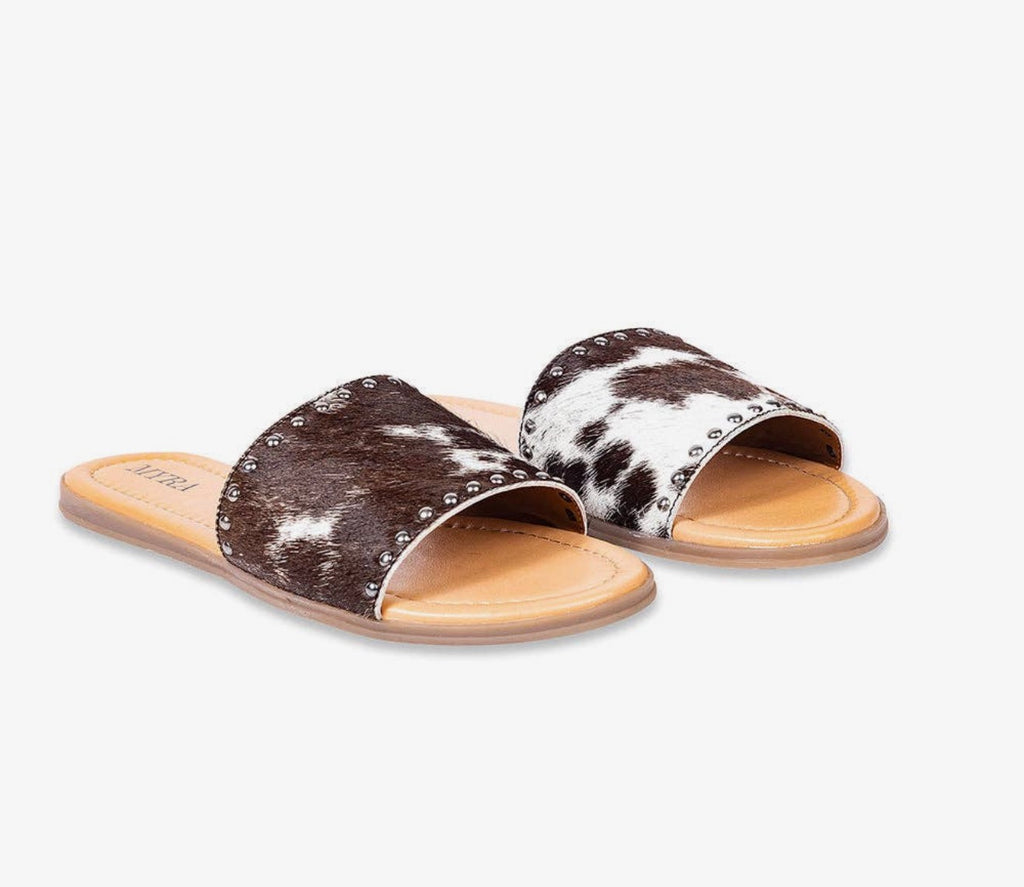 Cowhide sandals