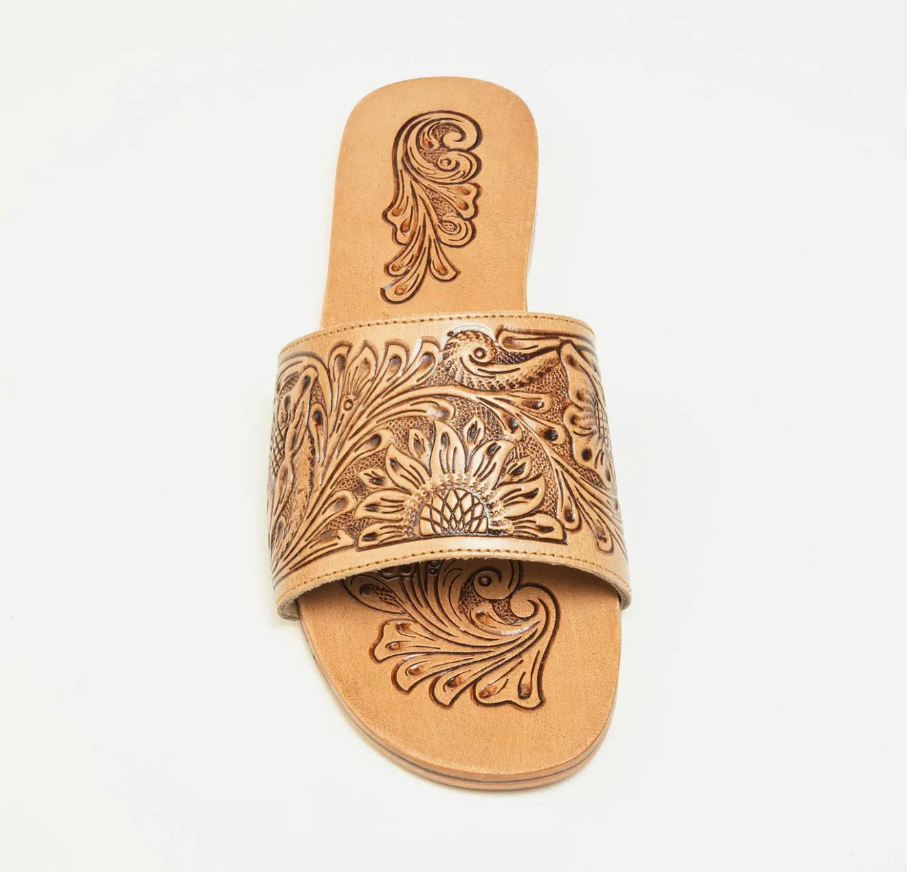 Hand Tooled leather sandals